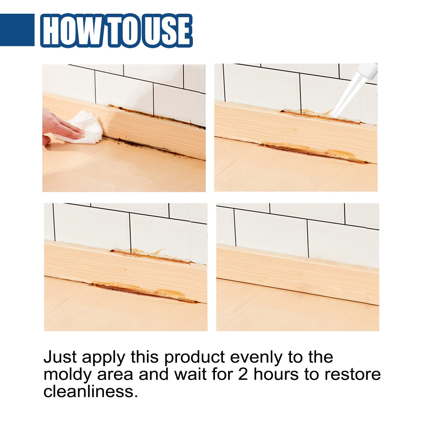 Mildew Removal Gel Clean Kitchen Bathroom Tile Moldy Walls Refrigerator Stain Removal Gel
