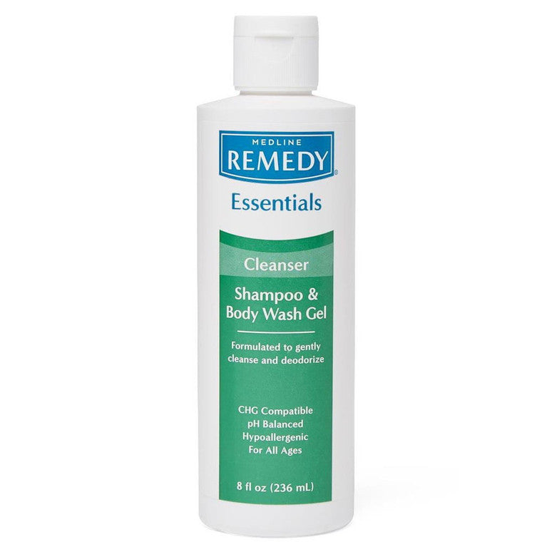 Medline Remedy Cleanse Shampoo & Body Wash Fresh 8 Oz