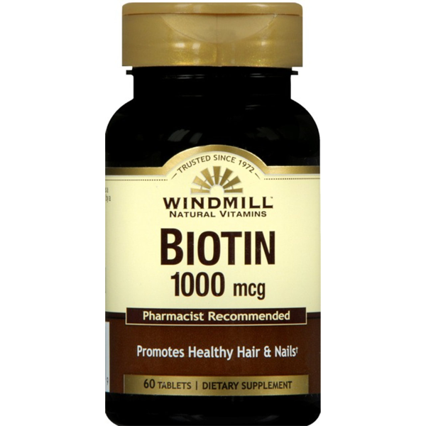 Windmill Biotin 1,000 Mcg 60 Ct