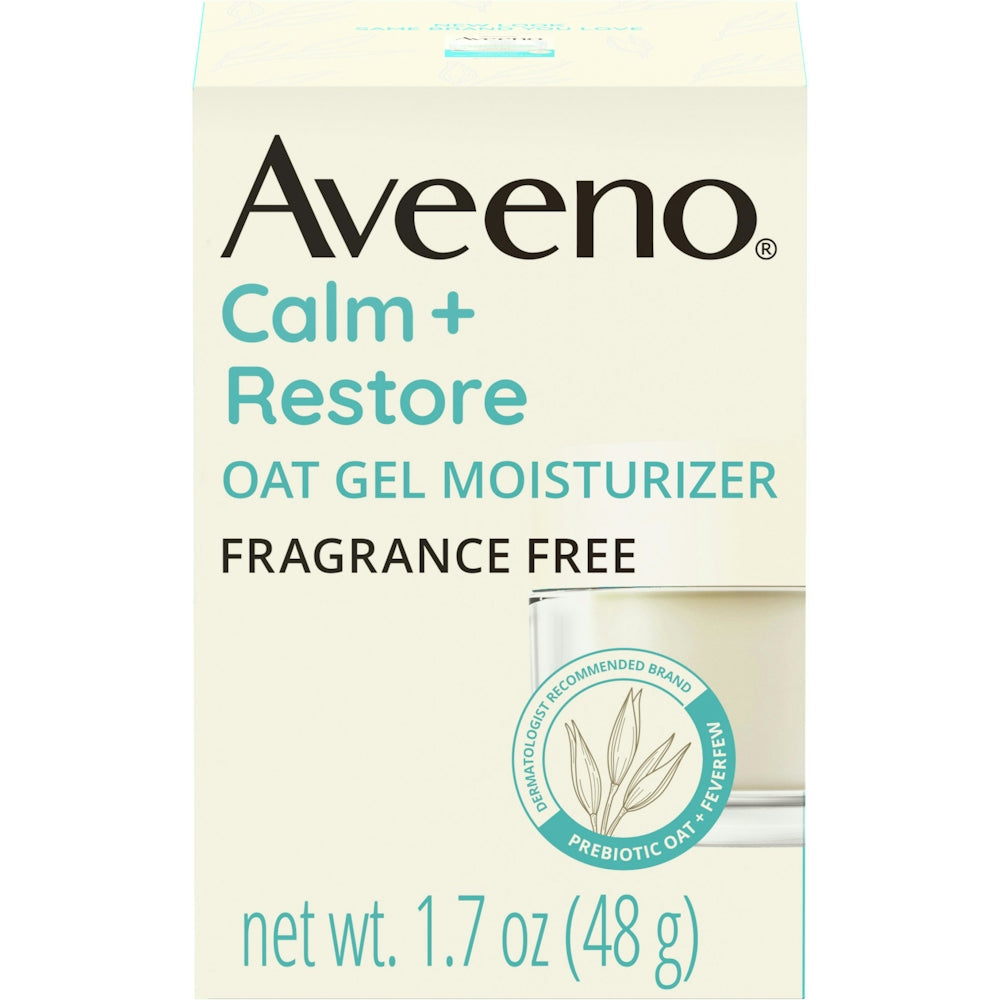 Aveeno For Sensitive Skin Calm+Restore Oat Gel Moisturizer 1.7 Oz