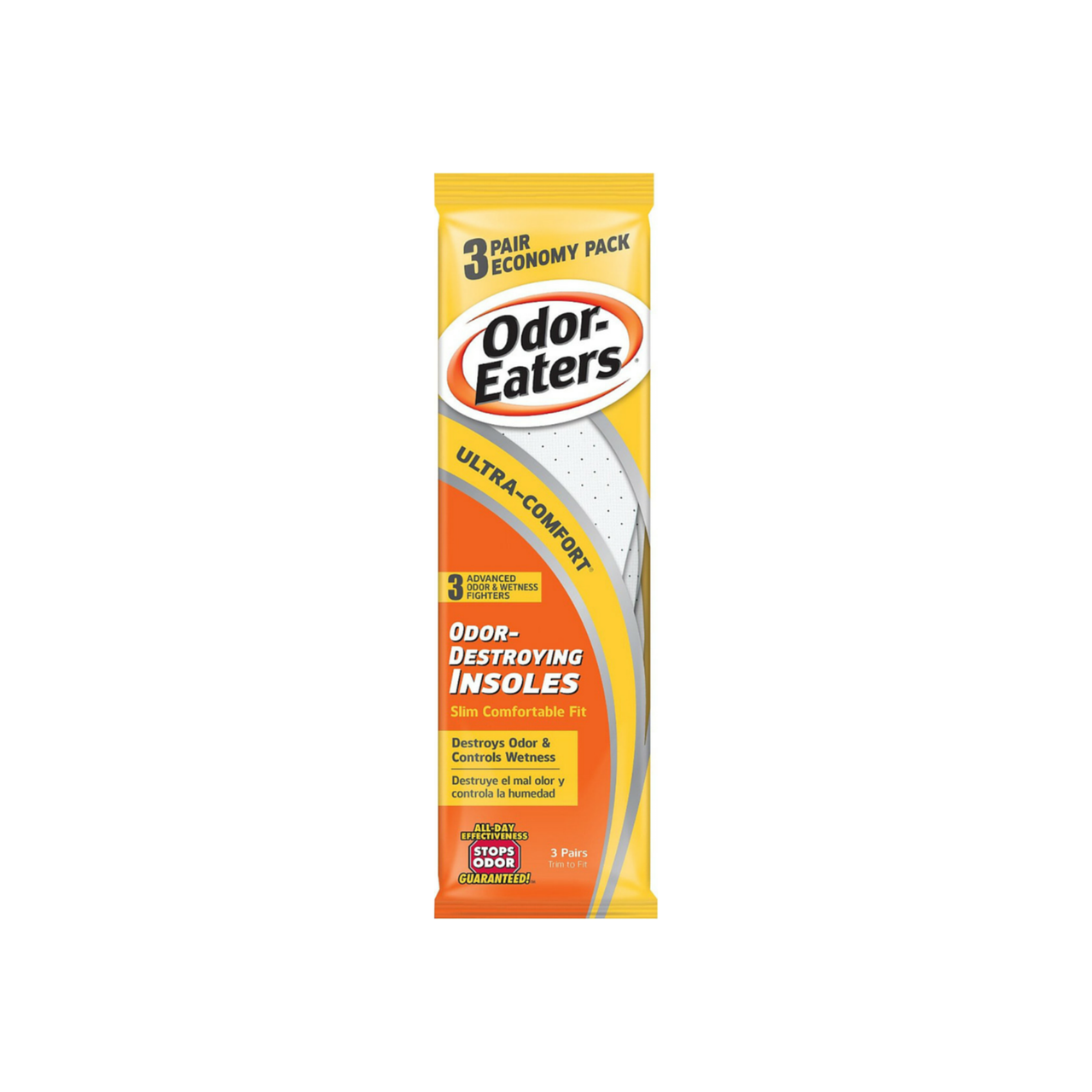 Odor-Eaters Destroying Insoles, Expanded Fit, Trim To Fit