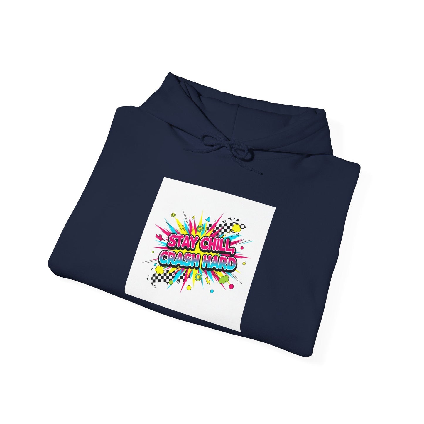 Crash Out Neon Meltdown Hoodie | skate graffiti, warning decal