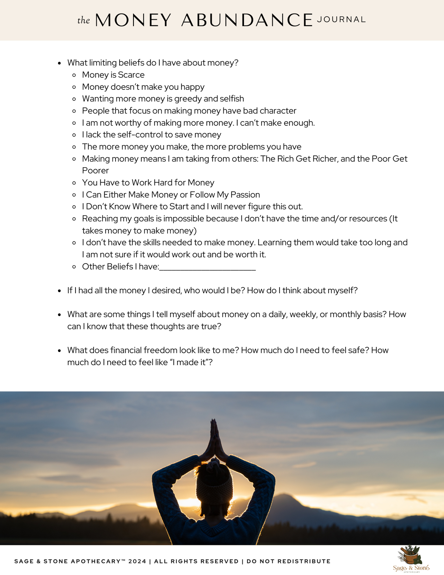 The Money Abundance Journal
