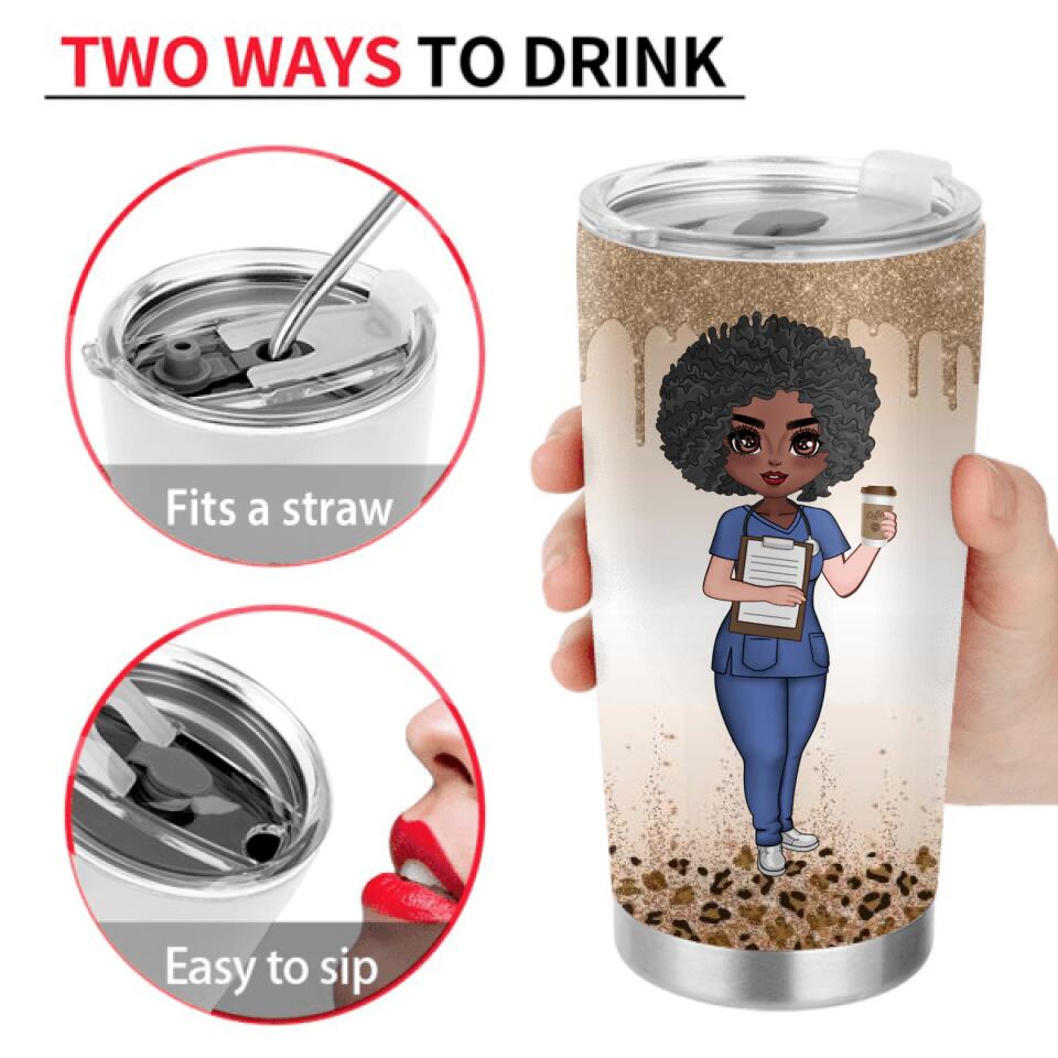 Personalized Nurse Tumbler - Gift Idea For Nurse - Best Nurse Ever, Ever, Ever