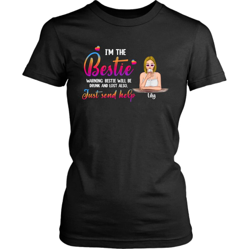 Personalized Black T-shirt - Best Idea for Friends -
I'm The Bestie - 50P18G