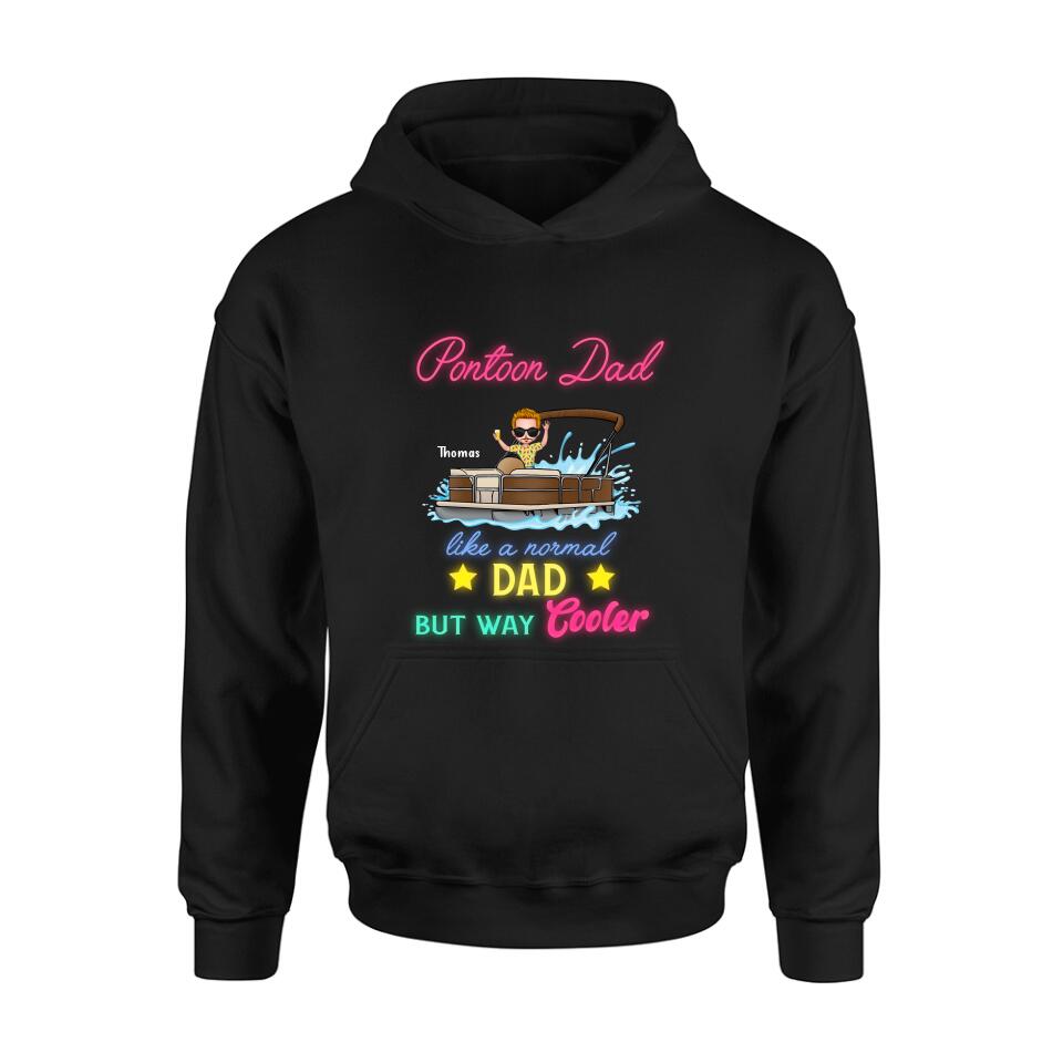 Personalized Pontoon Unisex T-shirt - Gift Idea For Father's Day - Pontoon Dad Like A Normal Dad But Way Cooler