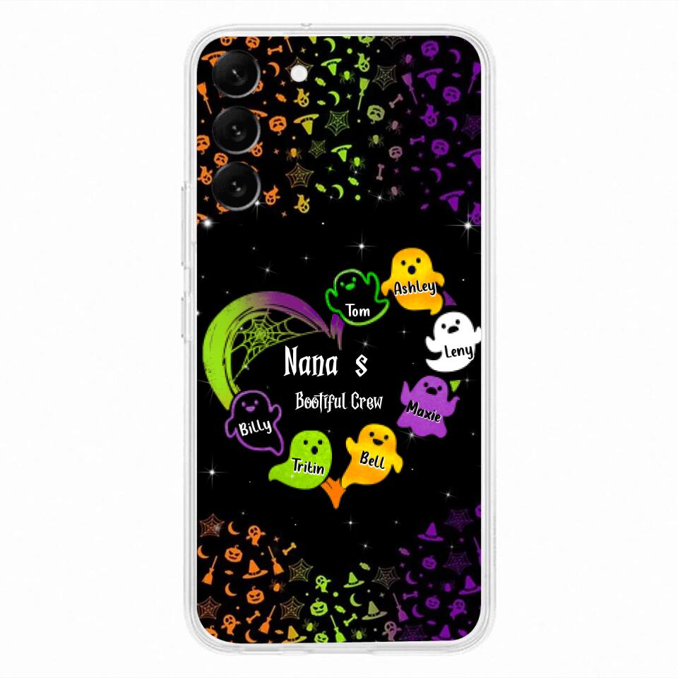 Custom Personalized Nana's Bootiful Crew iPhone/Samsung Case - Halloween gift for Grandma - Up to 7 Grandkids
