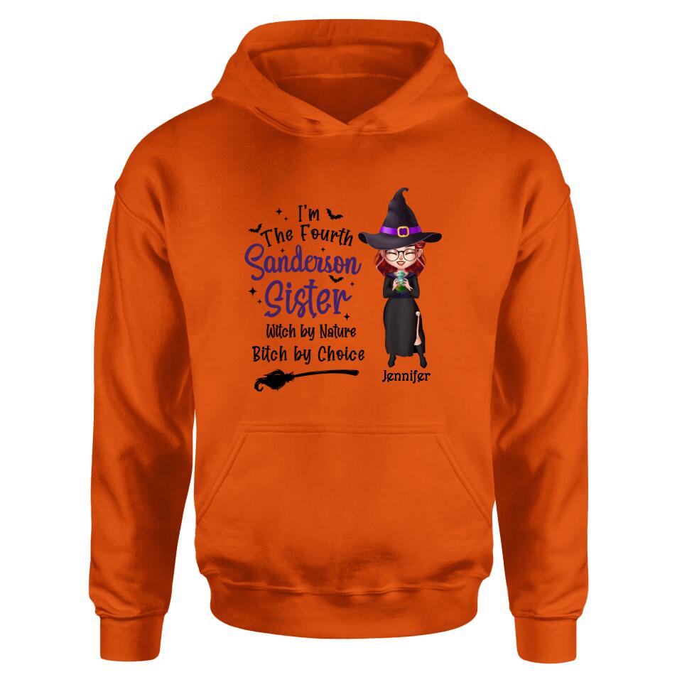 Custom Personalized Witch Shirt/ Hoodie - Gift Idea For Halloween - I'm The Fourth Sanderson Sister