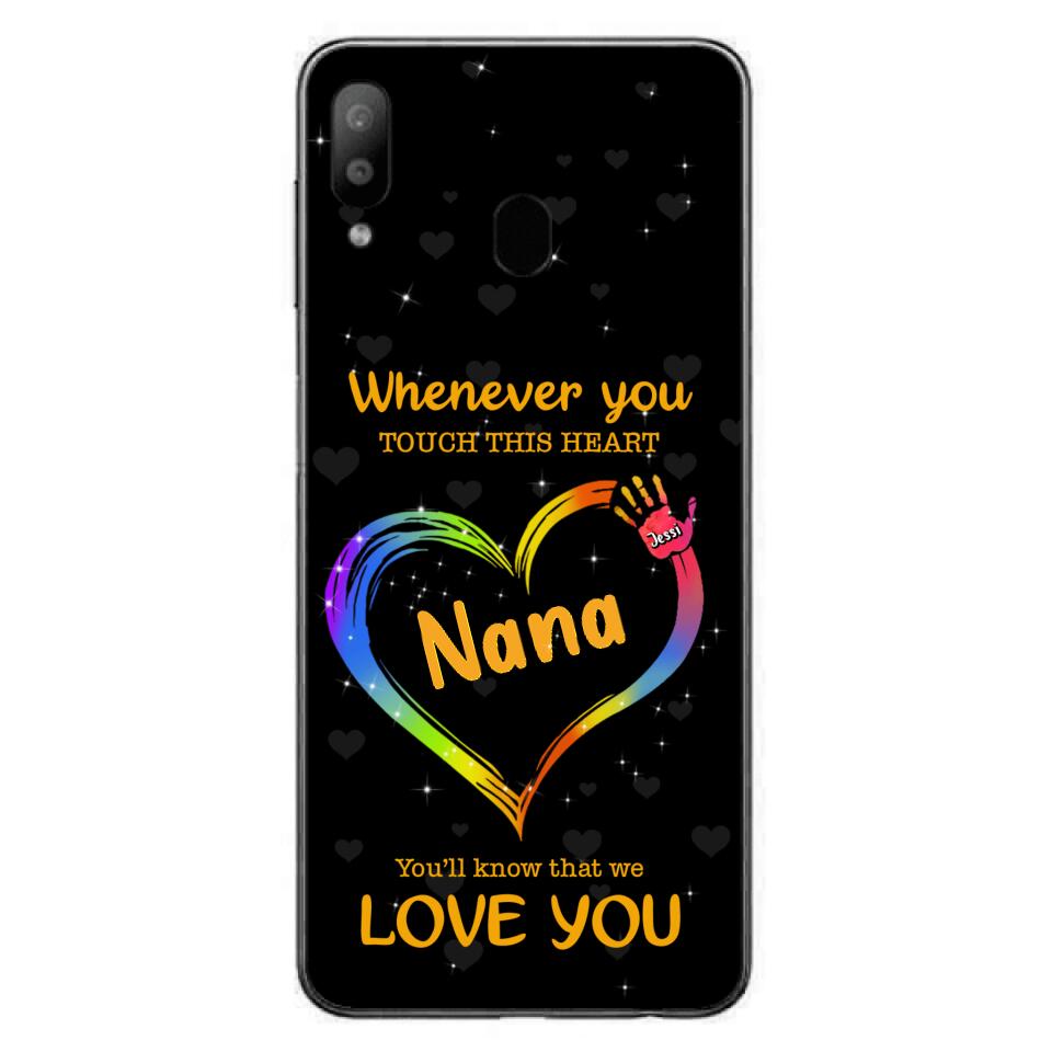 Personalized Phone Case - Whenever You Touch This Heart, You'll Know That We Love You - Case For Iphone and Samsung