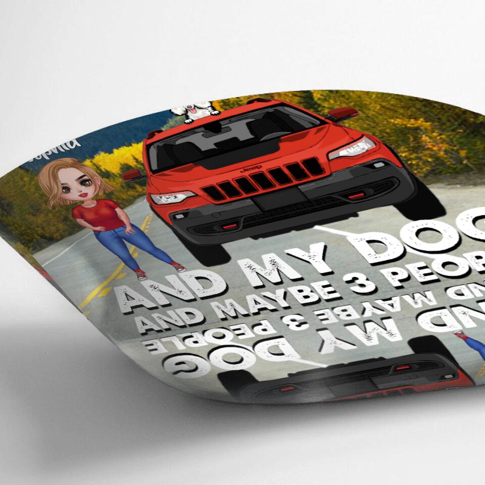Personalized Off-road Girl Pillow Cover - Up to 3 Dogs - Best Gift For Dog Lover