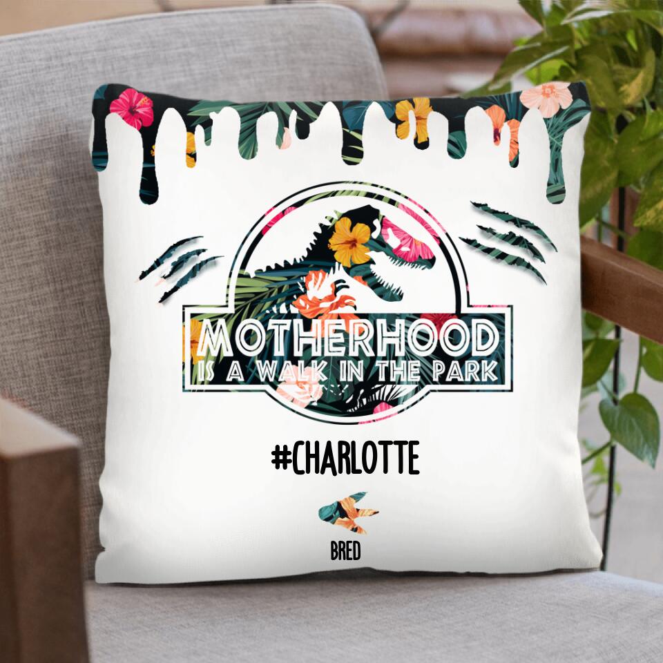Personalized Mama Dinosaur Pillow Cover/Cushion Cover - Best Gift For Mothers - 2QCGS1