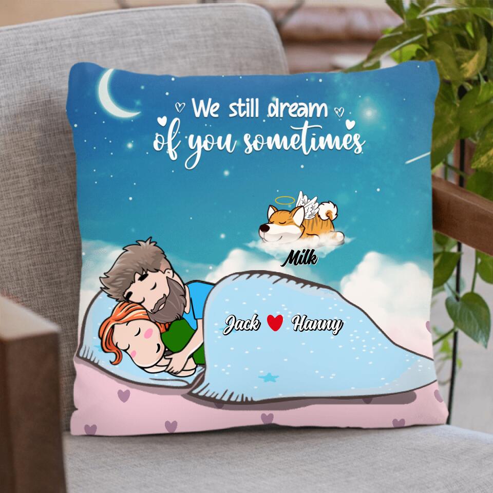 Personalized I Know Heaven Is A Beautiful Place Pillow Cover/Quilt/Fleece Blanket - Memorial Gift For Couple Who Love Dog/Cat - We Know Heaven Is A Beautiful Place