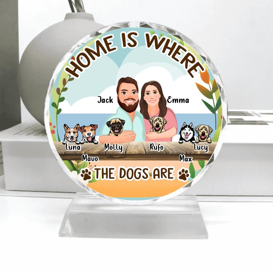 Personalized Dog Crystal Pendulum - Up to 6 Dogs - Gift Idea for Dog Lovers - A House Is Not A Home Without Dogs