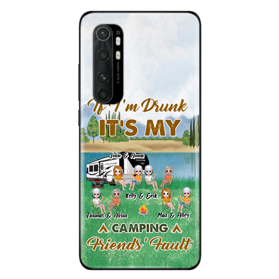 Personalized Camping Friends Phone Case - Up to 8 People - Gift Idea For Camping Lover - Case For Xiaomi, Oppo & Huawei