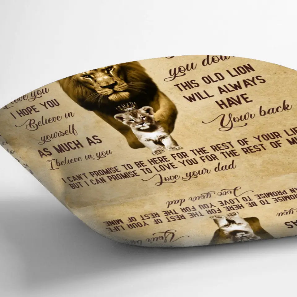 To My Daughter Pillow Cover - Birthday Gift Idea From Dad To Daughter - I Hope You Believe In Yourself As Much As I Believe In You