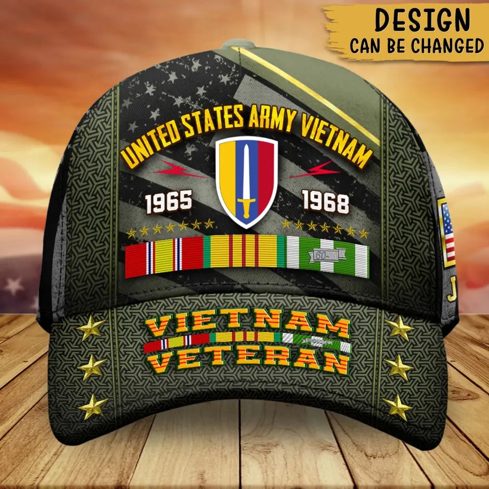 Personalized Vietnam Veteran Cap - Birthday/Father's Day Gift For Veteran