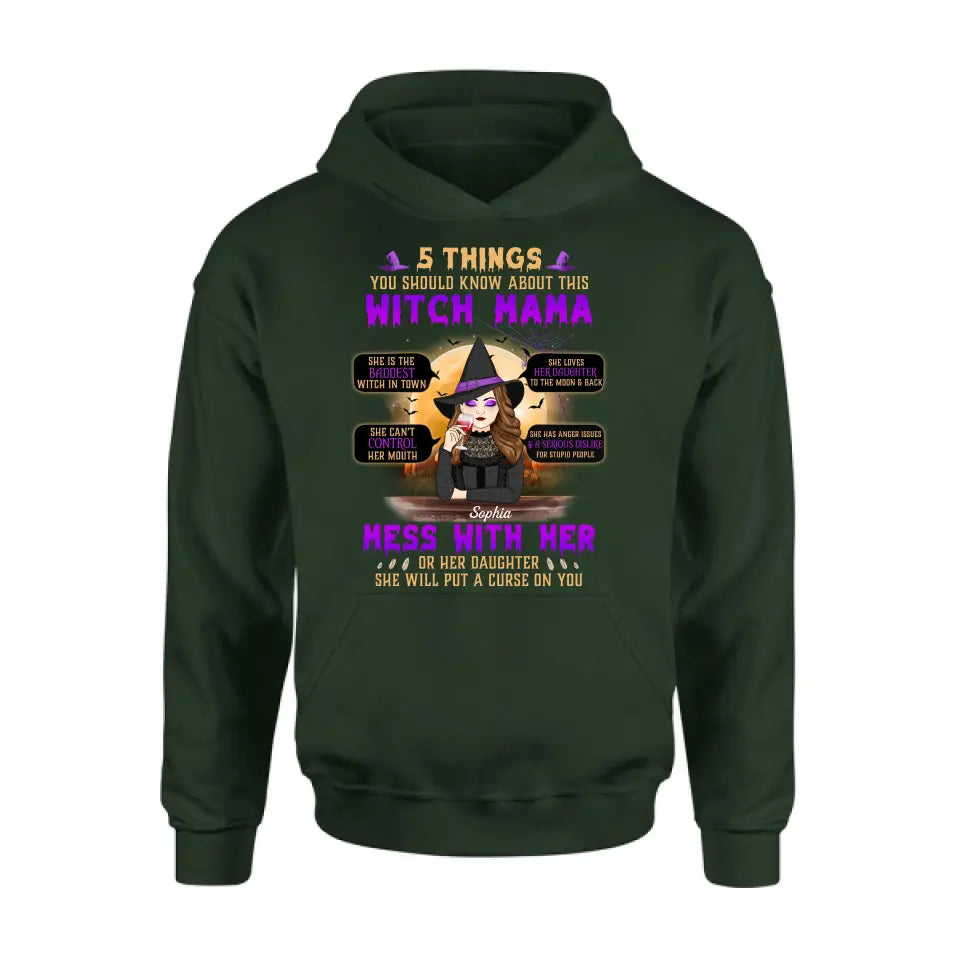 Personalized Witch Mom Shirt/Hoodie - Best Gift Idea For Halloween/Mom - 5 Things You Should Know About This Witch Mama