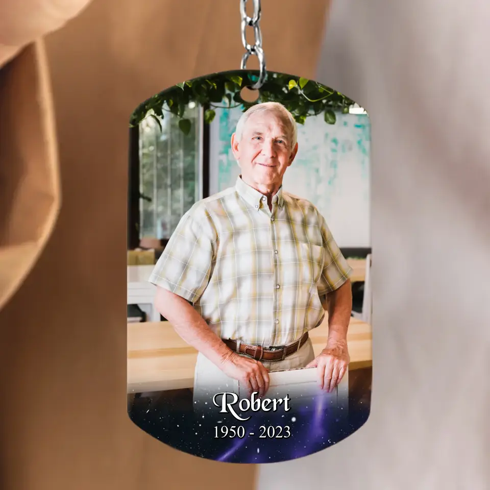 Personalized Memorial Photo Aluminum Keychain - Memorial Gift Idea - If Love Could Have Saved You You Would Have Lived Forever