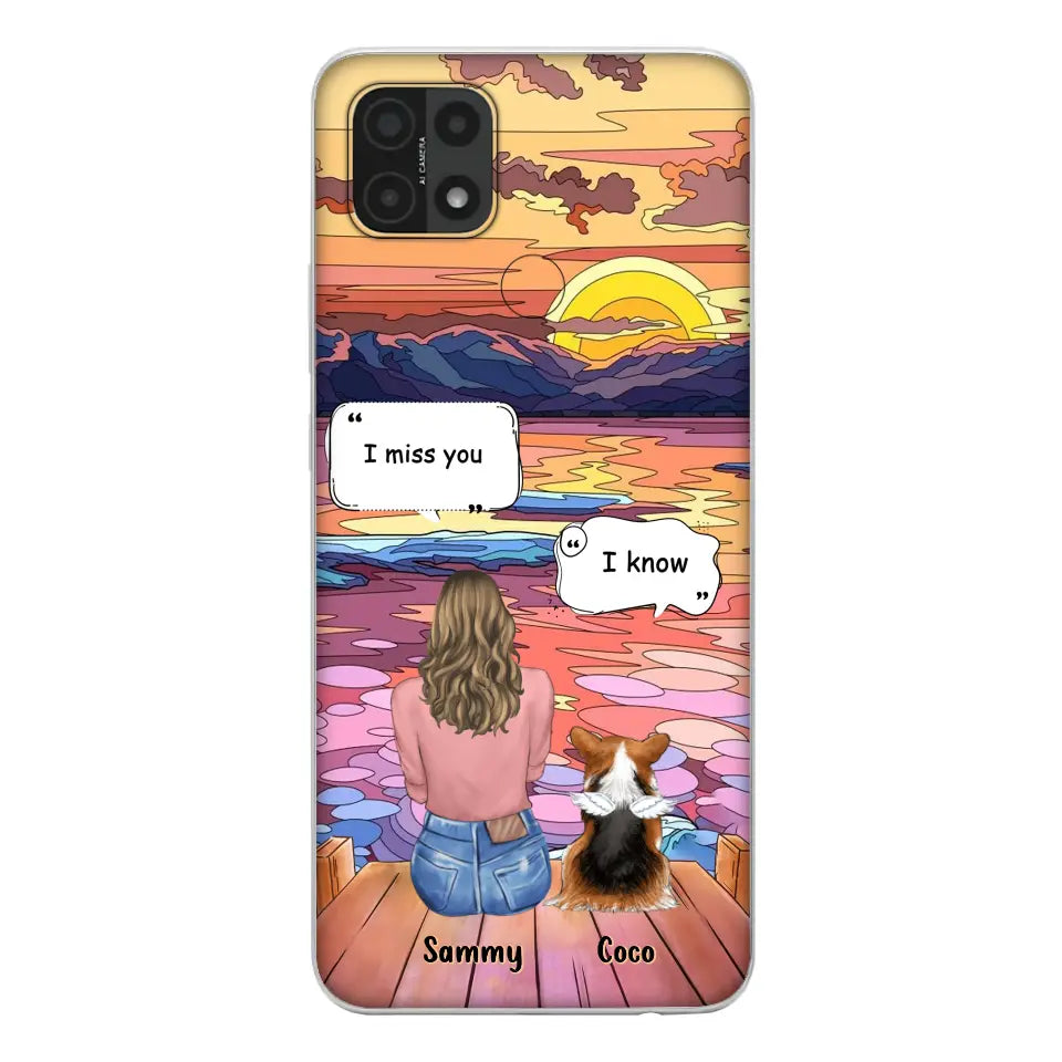 Personalized Memorial Pet Phone Case - Up to 3 Pets - Memorial Gift Idea For Dog/Cat/Rabbits Owners - Case For Xiaomi/Oppo/Huawei - I Miss You