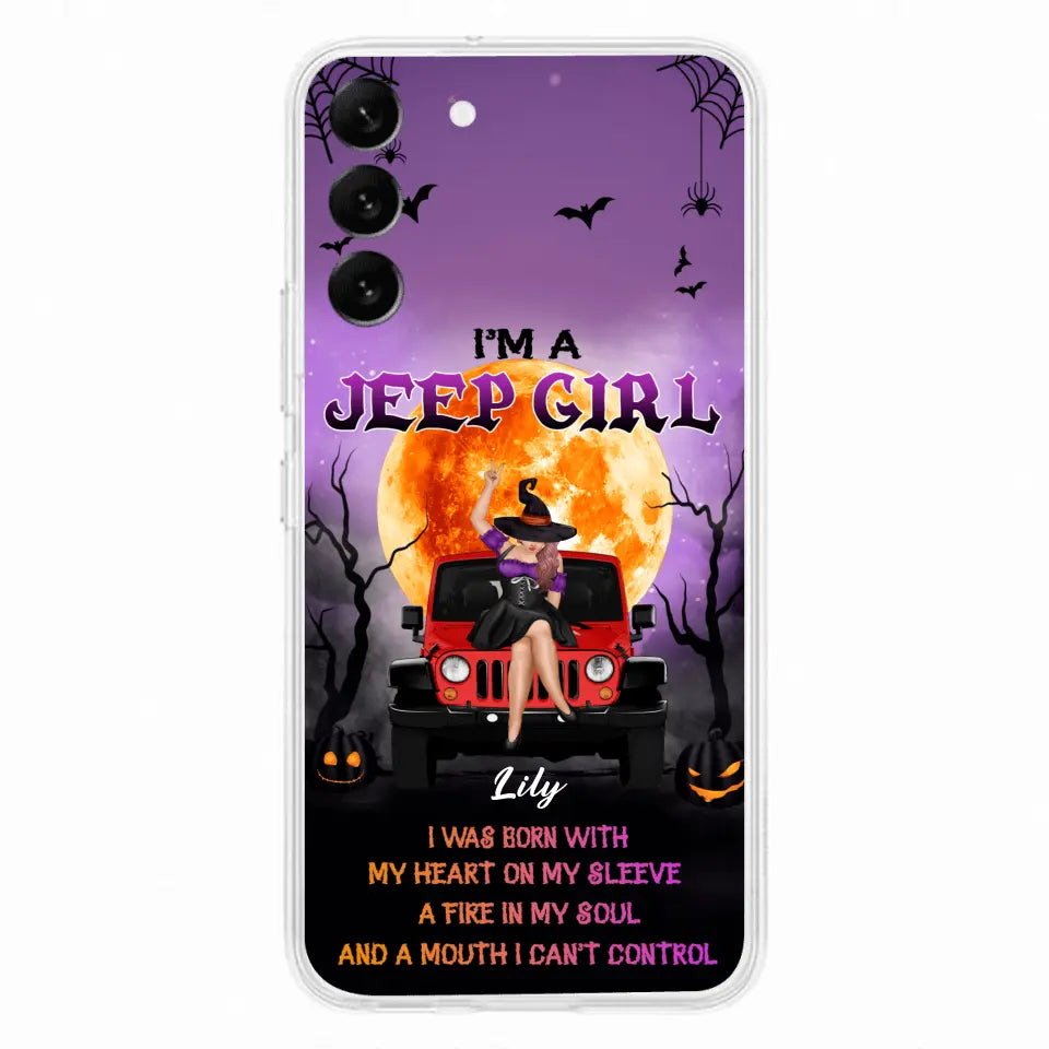 Custom Personalized Off-road Girl Phone Case - Halloween Gift Idea For Off-road Lovers - Case for iPhone/Samsung
