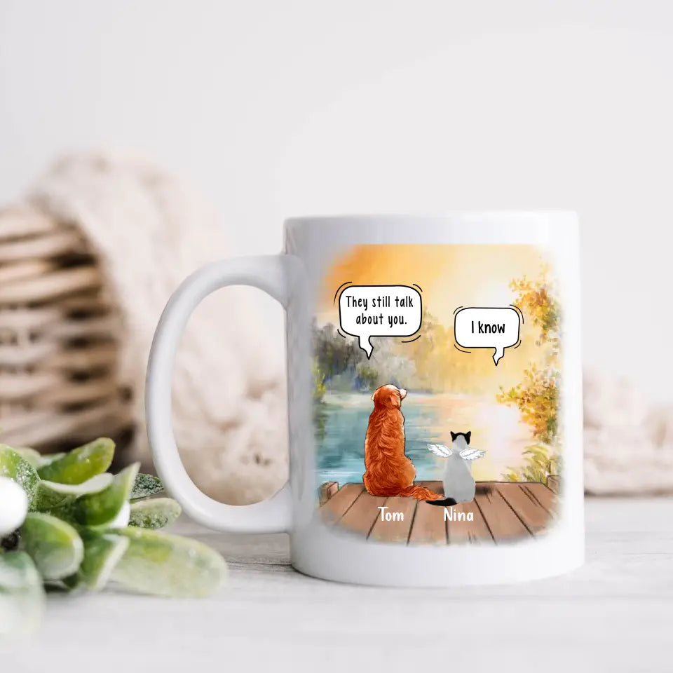 Personalized Memorial Pet Mug - Up to 5 Pets - Best Gift For Dog/Cat Lover