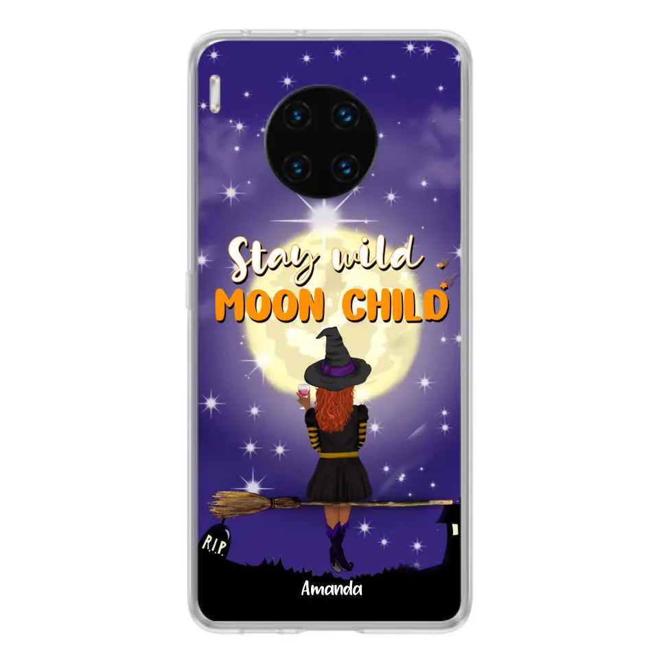 Personalized Witchy Phone Case - Up to 3 Pets - Stay Wild Moon Child - Phone Case For Xiaomi, Oppo and Huawei- OCEL9Z