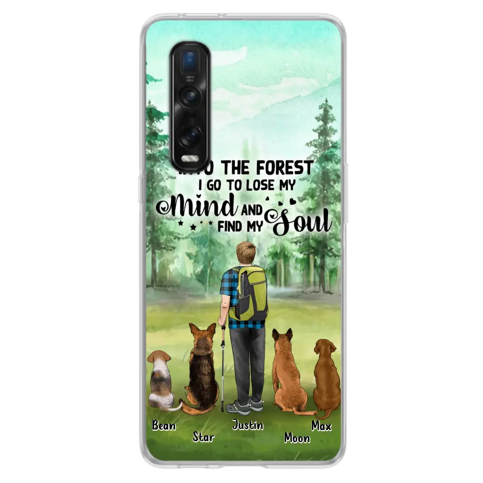 Personalized Solo Trekking Woods With Pets Phone Case - Up to 4 Pets - Case For Xiaomi, Huawei and Oppo - 6CIAJ9