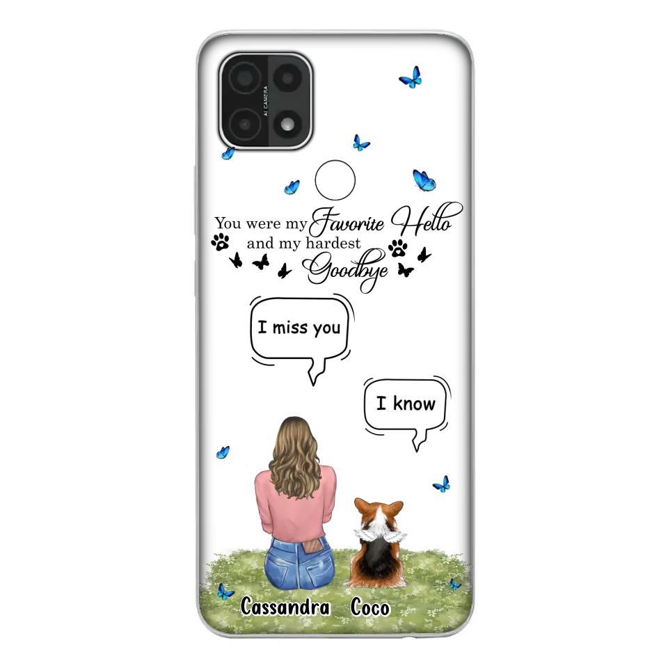 Personalized Pet Phone Case - Up to 4 Pets - Gift Idea For Couple/Dog/Cat Lover - You Were My Favorite Hello - Case For Oppo/Xiaomi/Huawei
