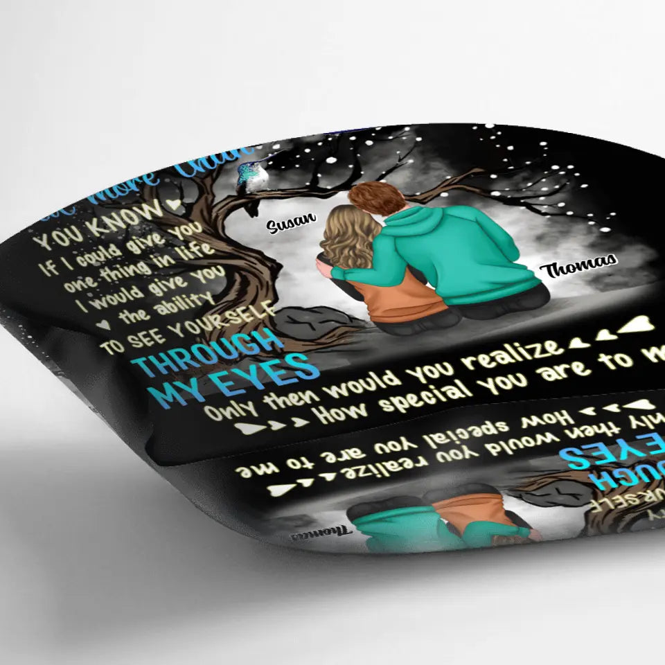 Personalized Couple Pillow Cover - Gift Idea From Husband to Wife/Anniversary Gift - You're Braver Than You Believe