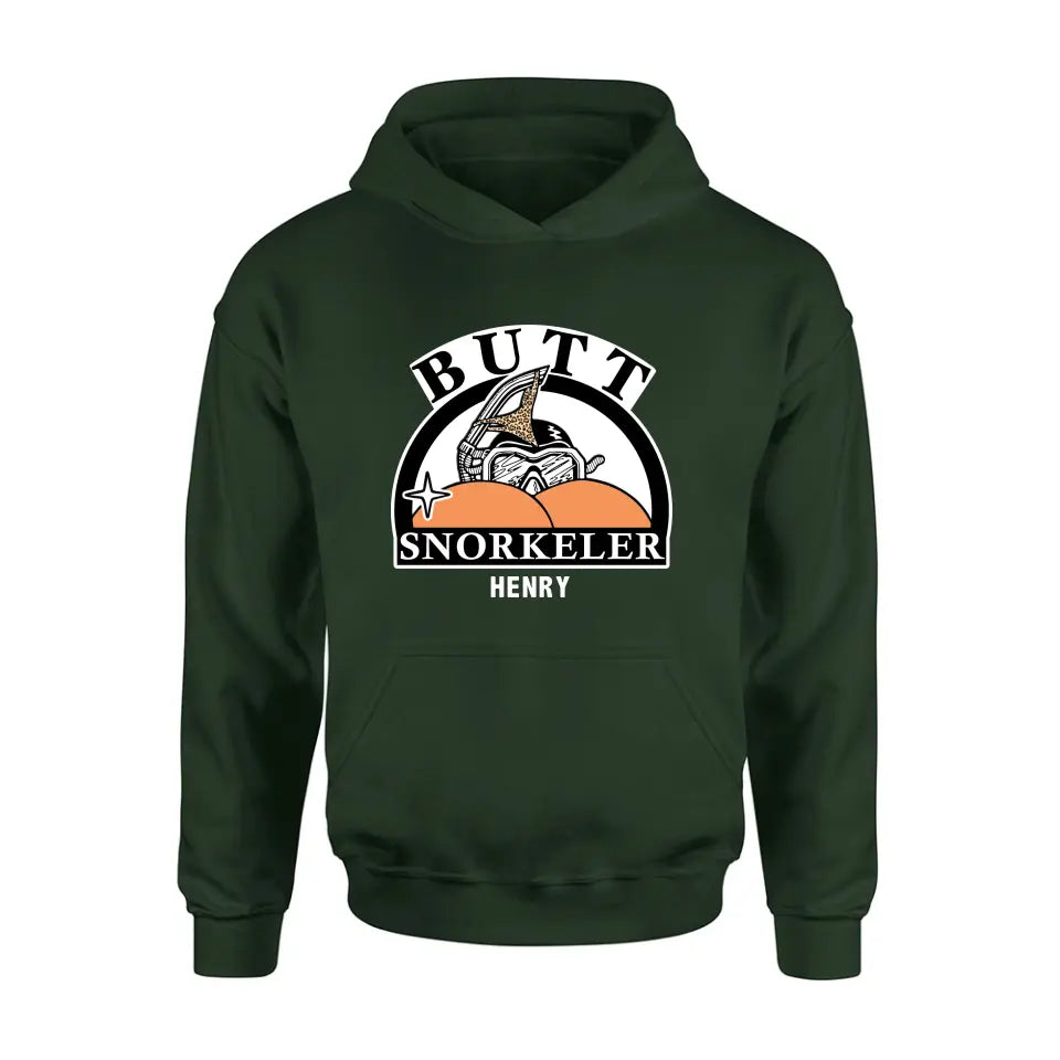 Personalized Butt Snorkeler T-Shirt/Long Sleeve/Sweatshirt/Hoodie - Funny Gift Idea For Couple/Him/Her