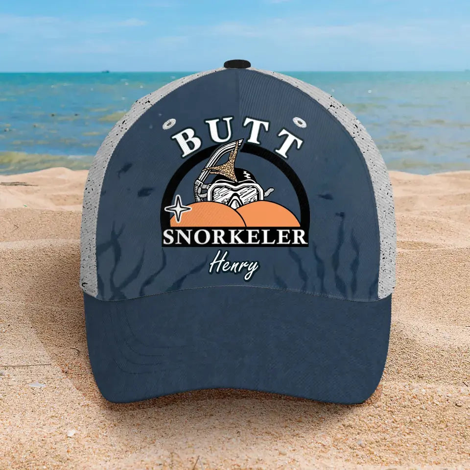 Personalized Funny Classic Cap - Gift Idea For Couple/Him/Her/Valentine's Day - Butt Snorkeler