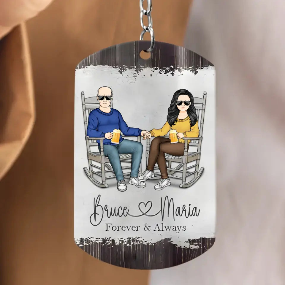 Personalized Couple Aluminum Keychain -
Gift Idea For Couple/Valentine's Day - In Case I Don't Say It Enough