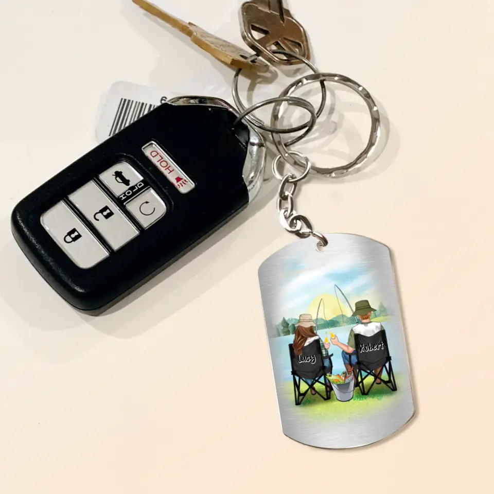 Personalized Fishing Couple Aluminum Keychain - Gift Idea For Couple/Fishing Lovers - You Are The Greatest Catch Of My Life
