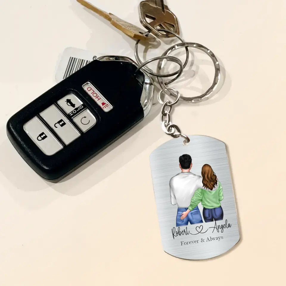 Personalized Couple Aluminum Keychain -
Gift Idea For Couple/Valentine's Day - In Case I Don't Say It Enough