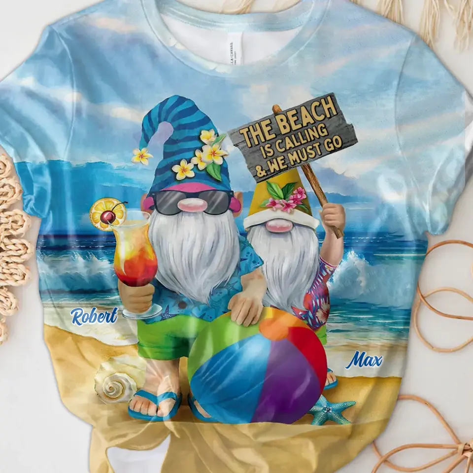 Personalized Beach T-Shirt - Gift Idea For Beach Lover - The Beach Is Calling & Me Must Go
