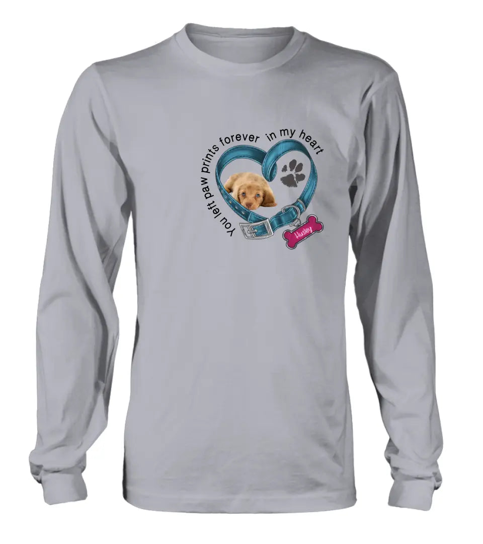 Personalized Memorial Dog Collar Shirt - Upload Photo - Pet Memorial Gift For Dog Lovers