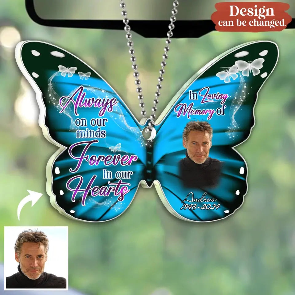 Personalized Memorial Photo Acrylic Ornament - Memorial Gift Idea for Mother's Day/Father's Day - Always Loved Never Forgotten Forever Missed
