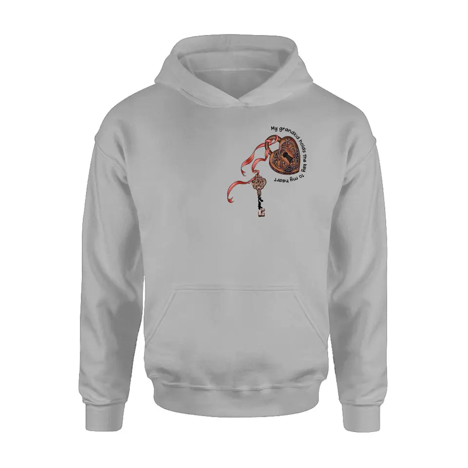 Personalized Grandma Shirt/Hoodie - Up to 10 Kids/Grandkids - Mother's Day Gift Idea For Grandma/Mom - My Grandkids Hold The Key To My Heart