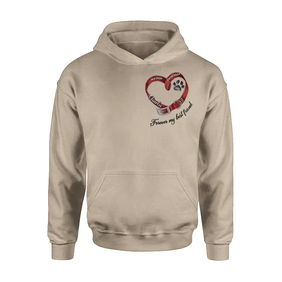 Personalized Memorial Pet Shirt/Hoodie - Memorial Gift Idea for Pet Owners - Forever My Best Friend