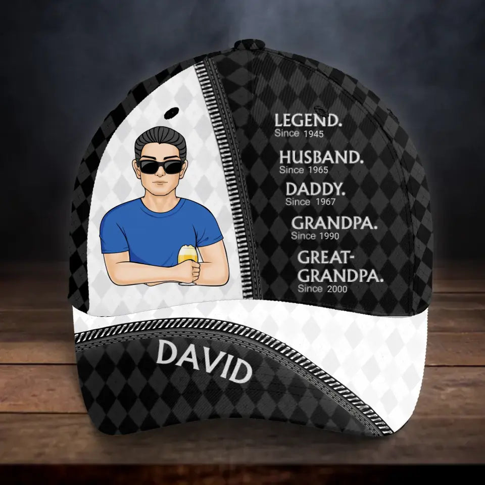 Personalized Grandpa Baseball Cap - Gift Idea For Father's Day/Daddy/Grandpa