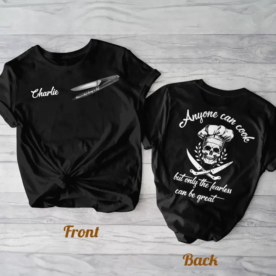 Personalized Chef AOP T-shirt - Gift Idea for Chef - Once A Chef Always A Chef