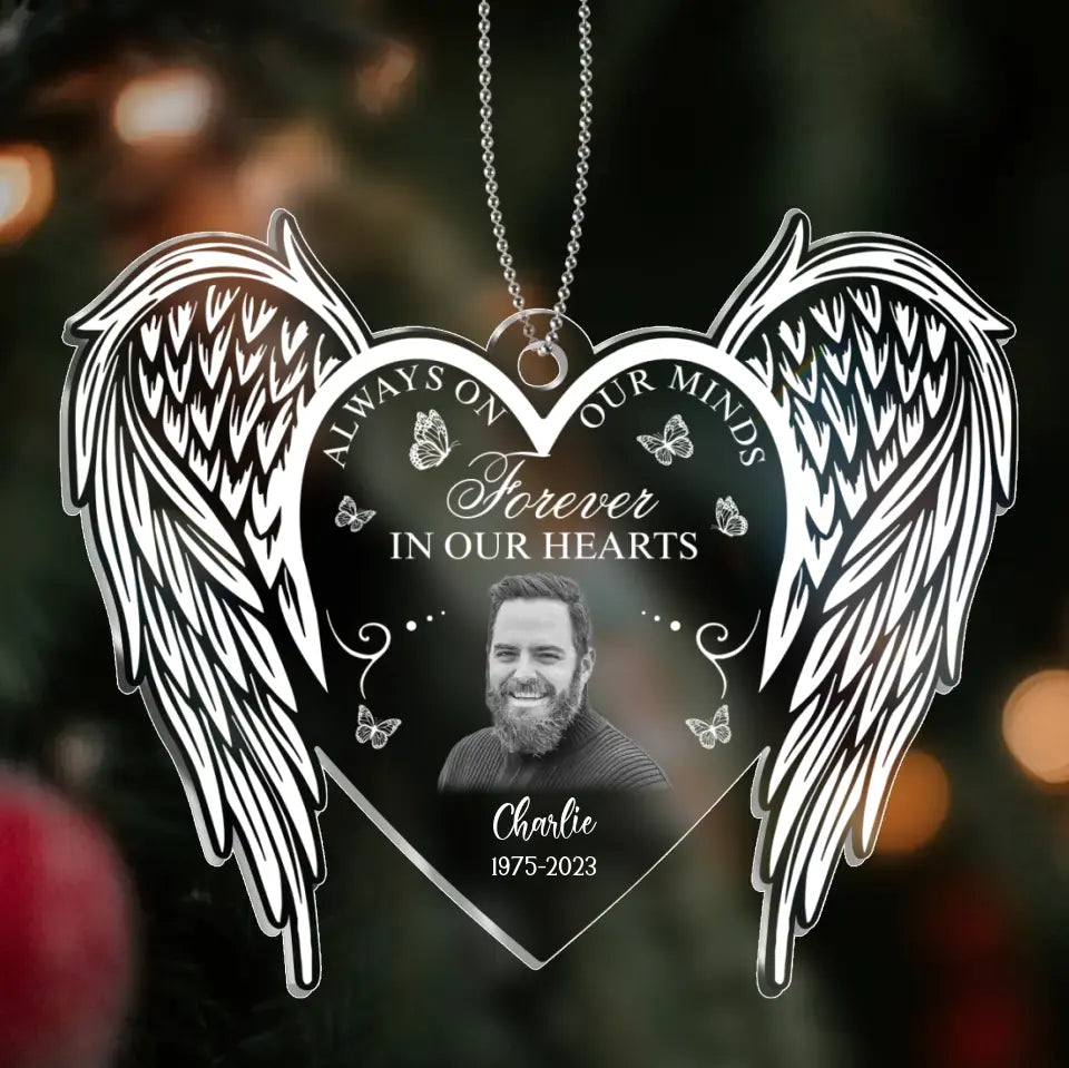 Personalized Memorial Acrylic Ornament - Memorial Gift Idea For Christmas - Upload Photo