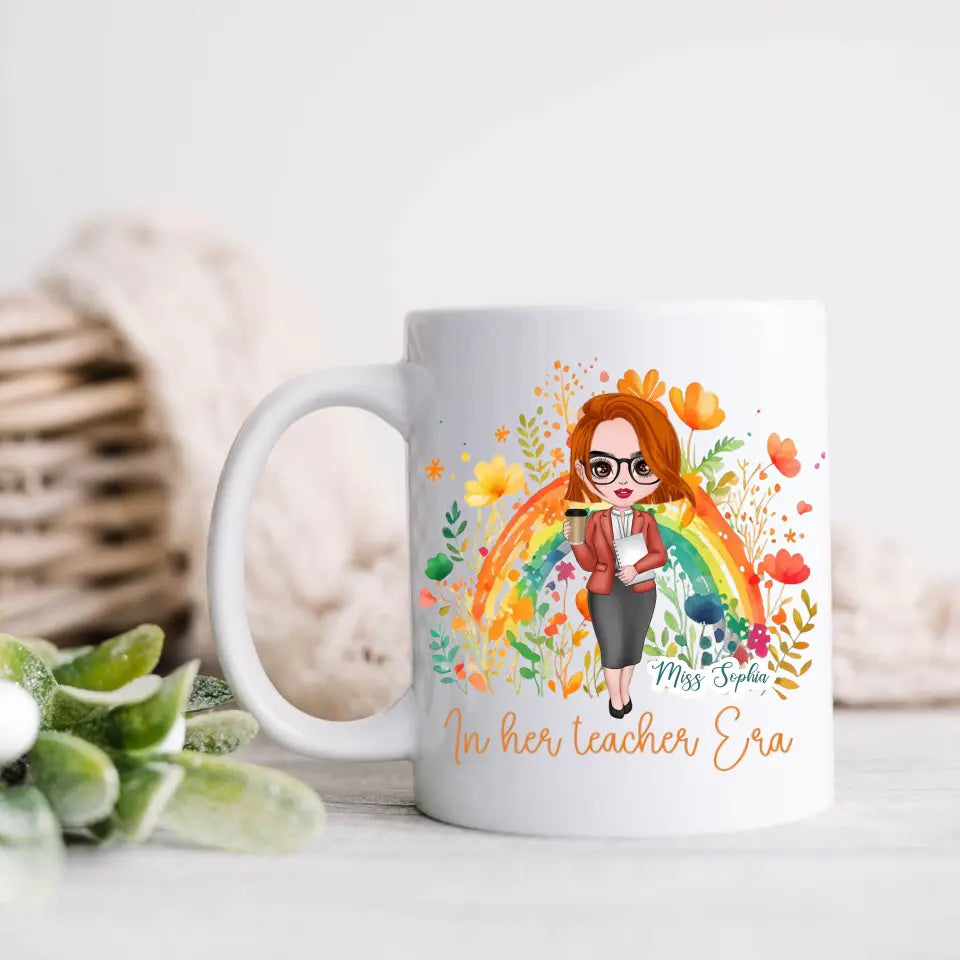 Personalized Teacher Coffee Mug - Gift Idea For Teacher/Birthday/Back To School - In Her Teacher Era