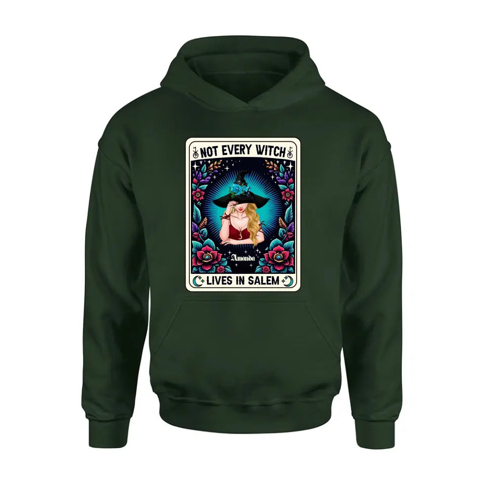 Personalized Witch T-shirt/Long Sleeve/Sweatshirt/Hoodie - Gift Idea For Halloween/Witch - Not Every Witch Lives In Salem