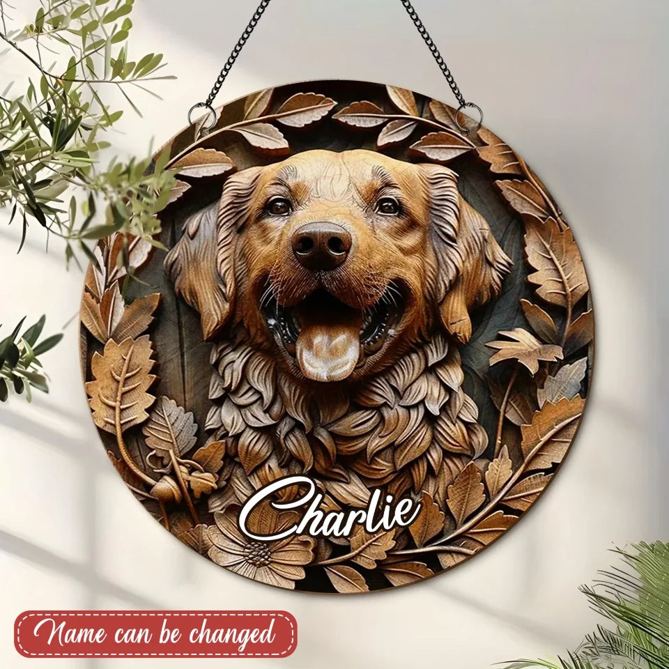 Custom Personalized Dog Metal Sign - Gift Idea For Dog Owner