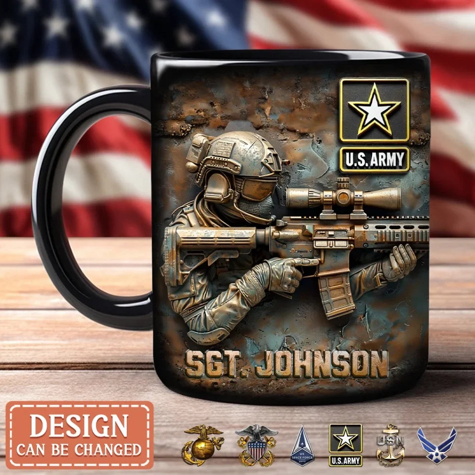 Personalized Veteran Coffee Mug - Gift Idea For Veteran/Birthday/Father