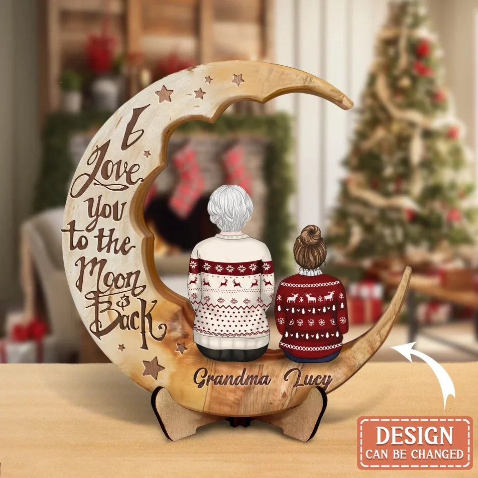 Personalized Grandma Wooden Art - Christmas Gift Idea For Grandma - Life Is Better With Grandkid