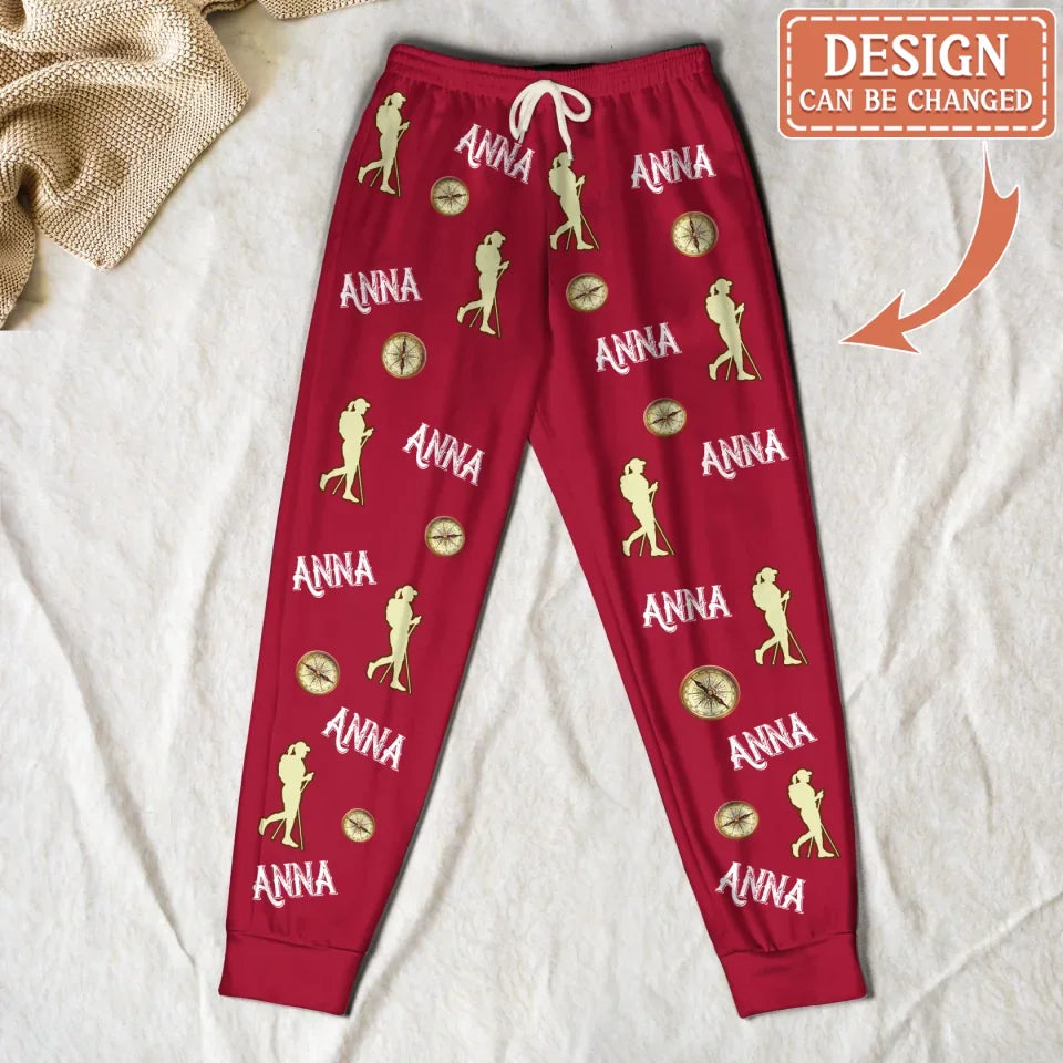 Personalized Hiking AOP Unisex Sweatpants - Gift Idea For Hiking Lover
