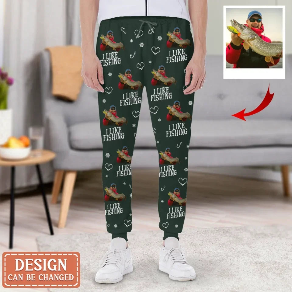 Personalized Merry Fishmas AOP Unisex Sweatpants - Gift Idea For Fishing Lover