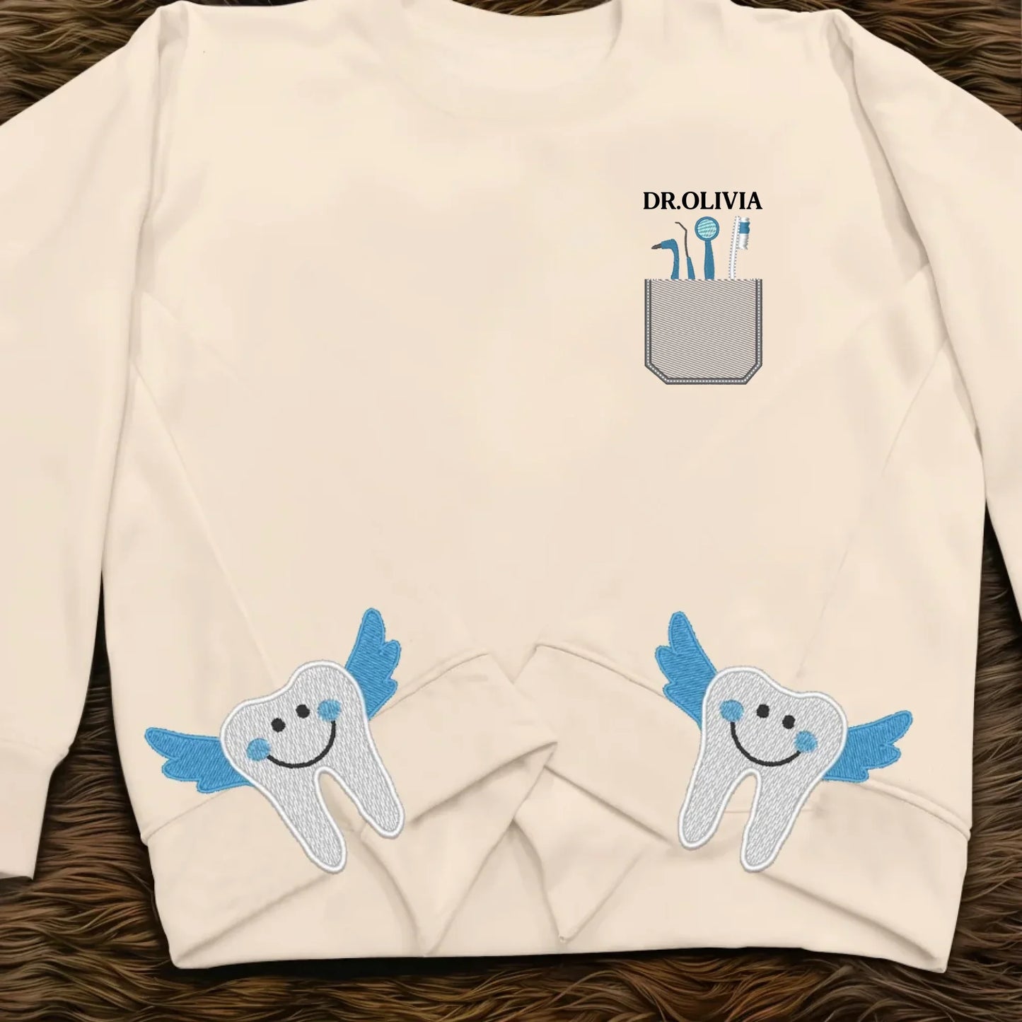 Personalized Dentist Embroidered Sweatshirt - Gift Idea For Birthday/ Dentist copy